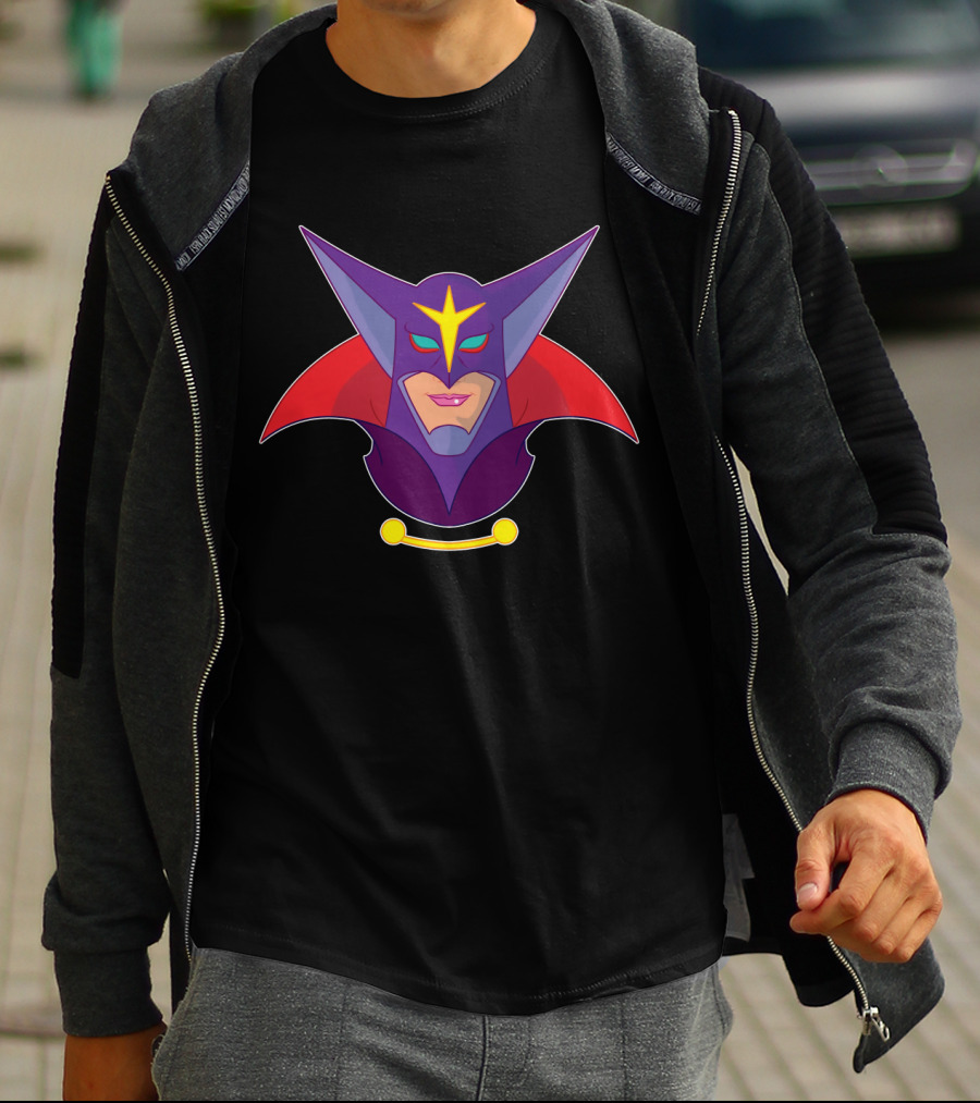 Zoltar Battle Of The Planets Villain Mask Emblem T-Shirt