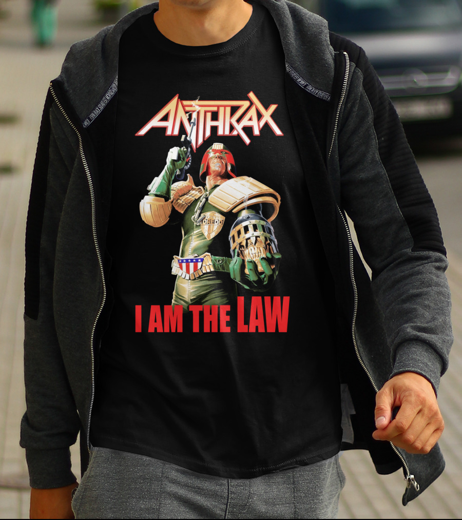 Anthrax Judge Dredd I Am The Law T-Shirt