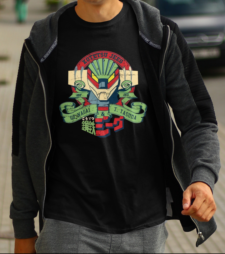 Kotetsu Jeeg Go Nagai T. Yasuda 1975 Japan Robot T-Shirt