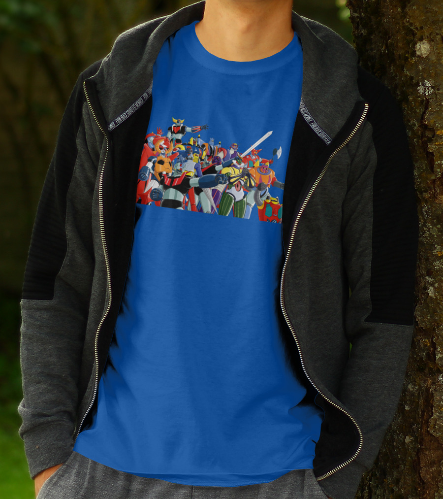 Nagai's Super Robot Heroes Collection Mazinger Getter Robo Grendizer T-Shirt