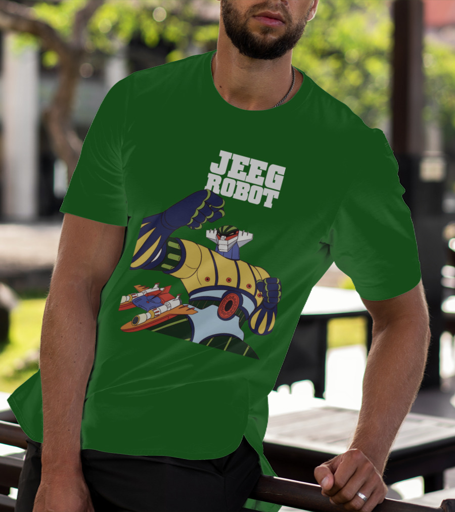Jeeg Robot Anime Mecha Hero Dynamic Pose T-Shirt