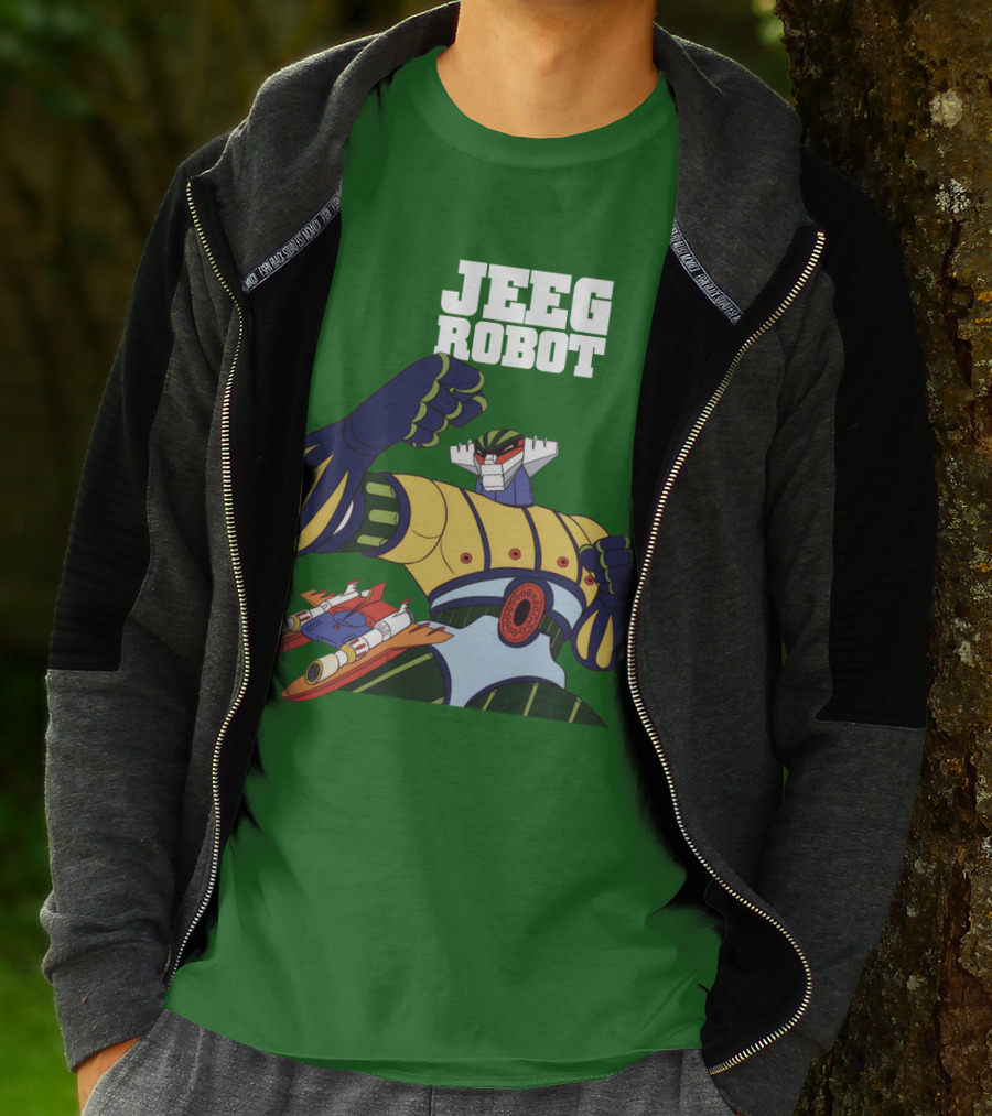 Jeeg Robot Anime Mecha Hero Dynamic Pose T-Shirt