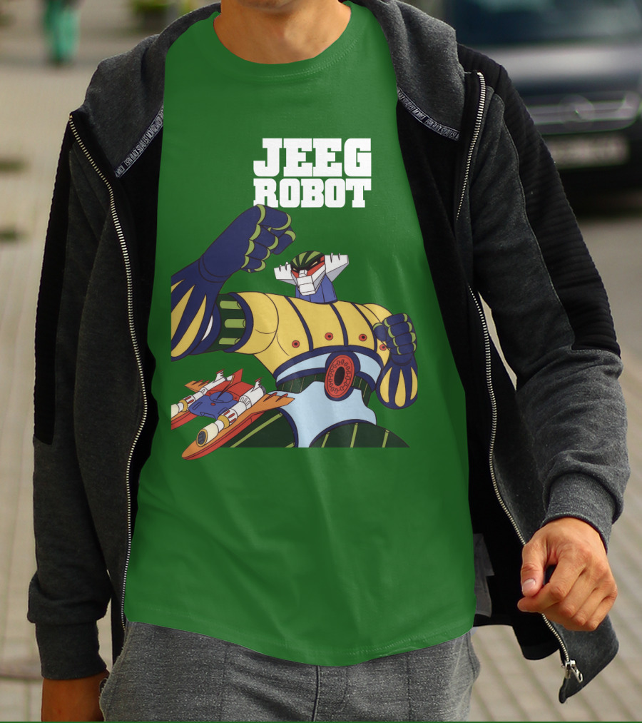 Jeeg Robot Anime Mecha Hero Dynamic Pose T-Shirt