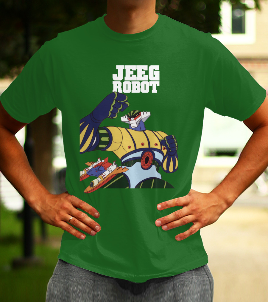 Jeeg Robot Anime Mecha Hero Dynamic Pose T-Shirt