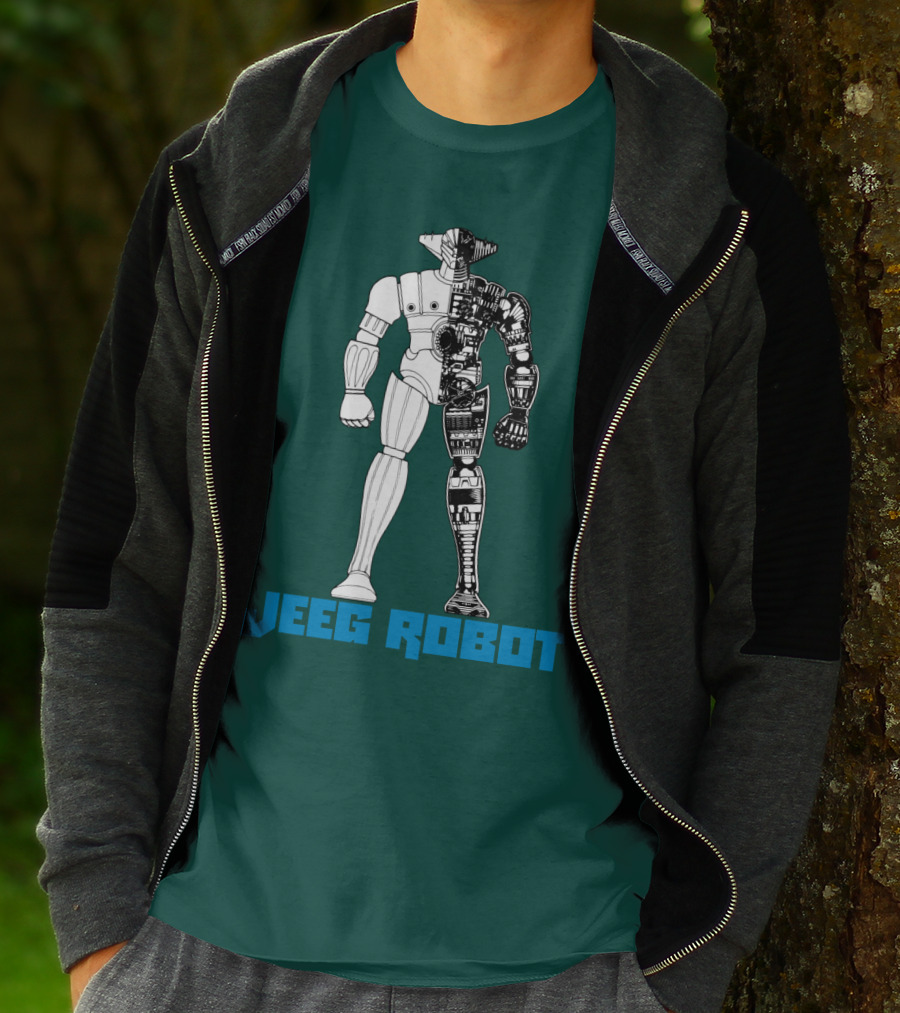 Jeeg Robot Cyborg Half-Mechanical T-Shirt