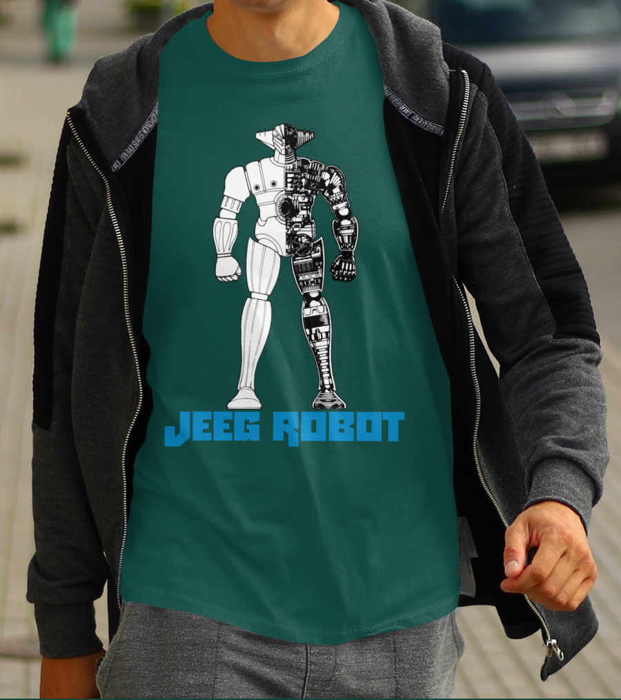Jeeg Robot Cyborg Half-Mechanical T-Shirt