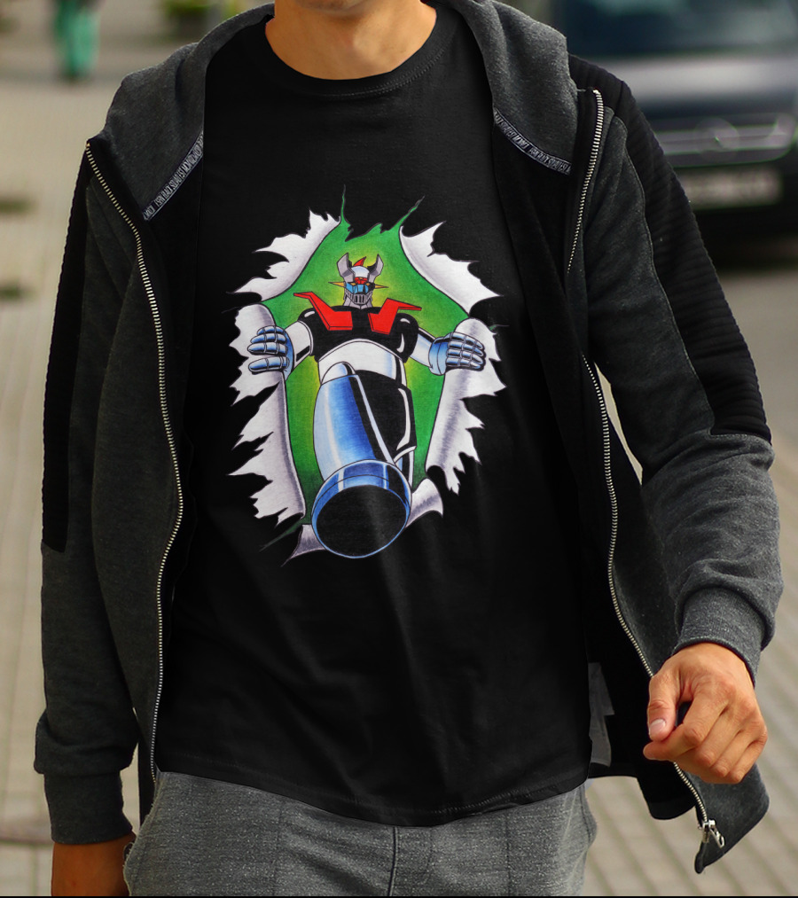 Camisetas Mazinger Z Robot Breakthrough T-Shirt