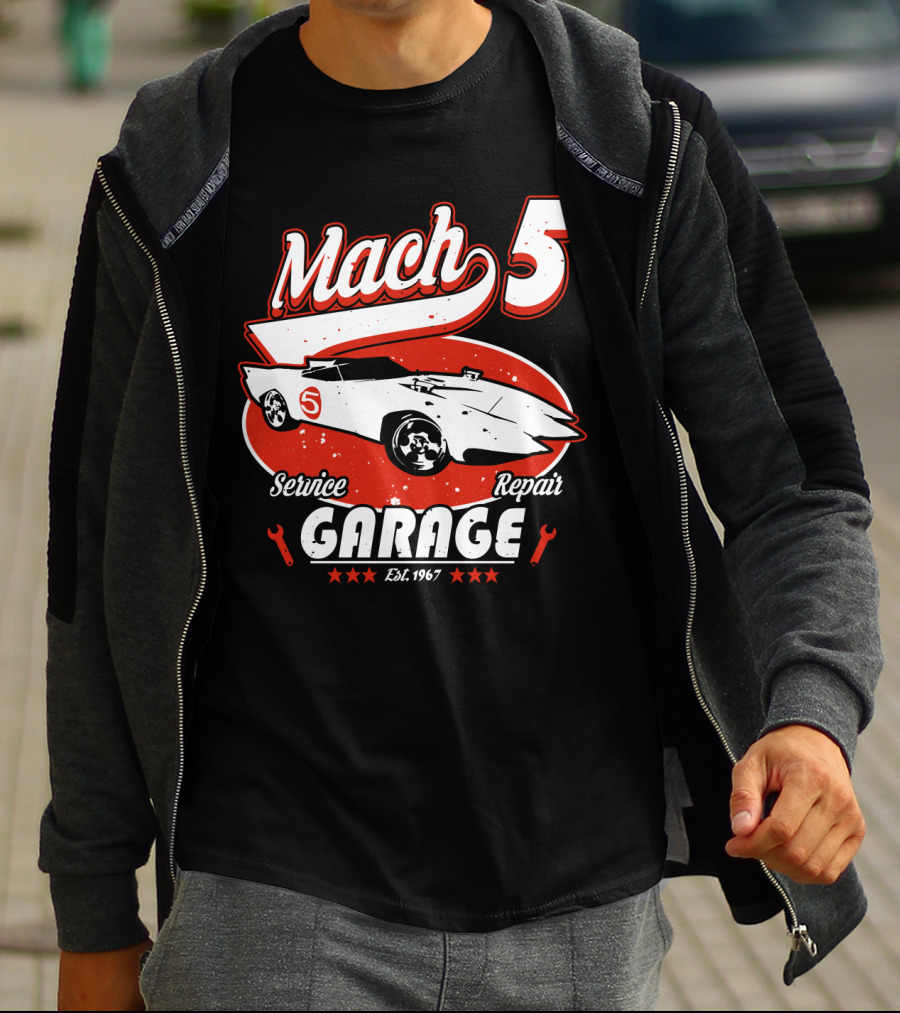 Mach 5 Service Repair Garage Est 1967 T-Shirt