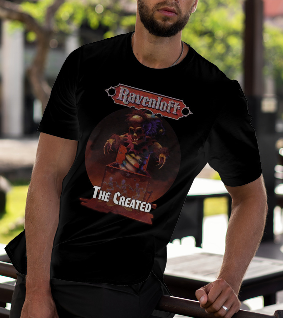 Ravenloft The Created Creepy Puppet Box With Skeletons T-Shirt