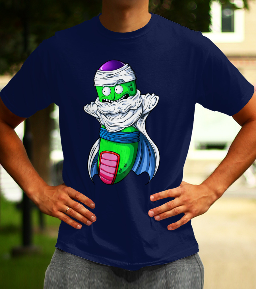 Rick And Morty Pickle Rick Meets Dragon Ball Z Fusion T-Shirt