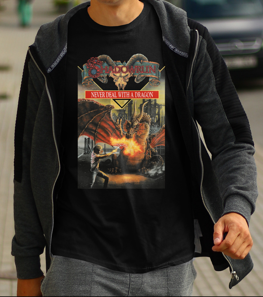 Shadowrun Never Deal With A Dragon T-Shirt