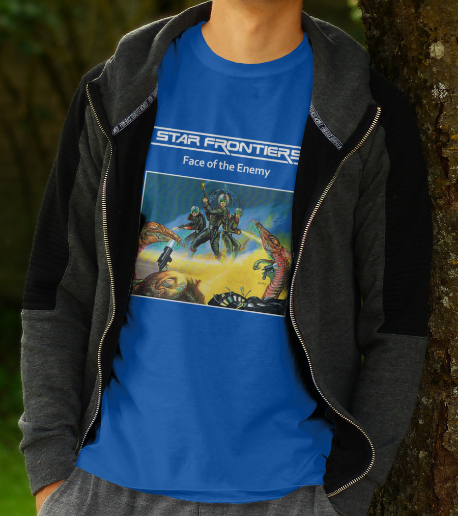 Star Frontiers Face Of The Enemy Alien Battle Scene T-Shirt