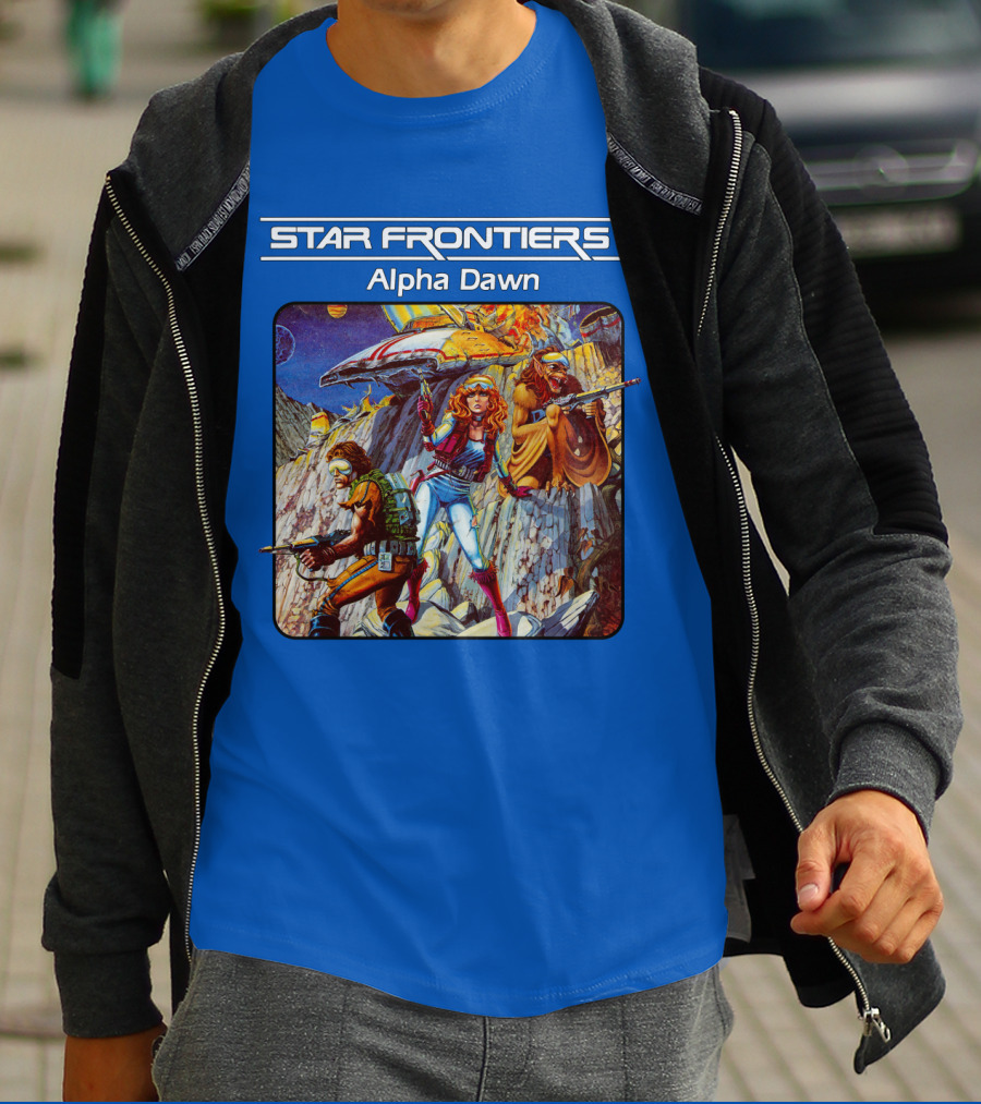 Star Frontiers Alpha Dawn Retro Sci-Fi Adventure T-Shirt
