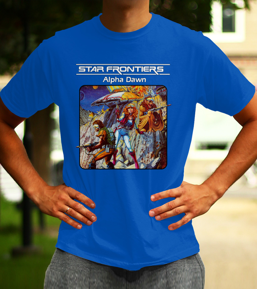 Star Frontiers Alpha Dawn Retro Sci-Fi Adventure T-Shirt