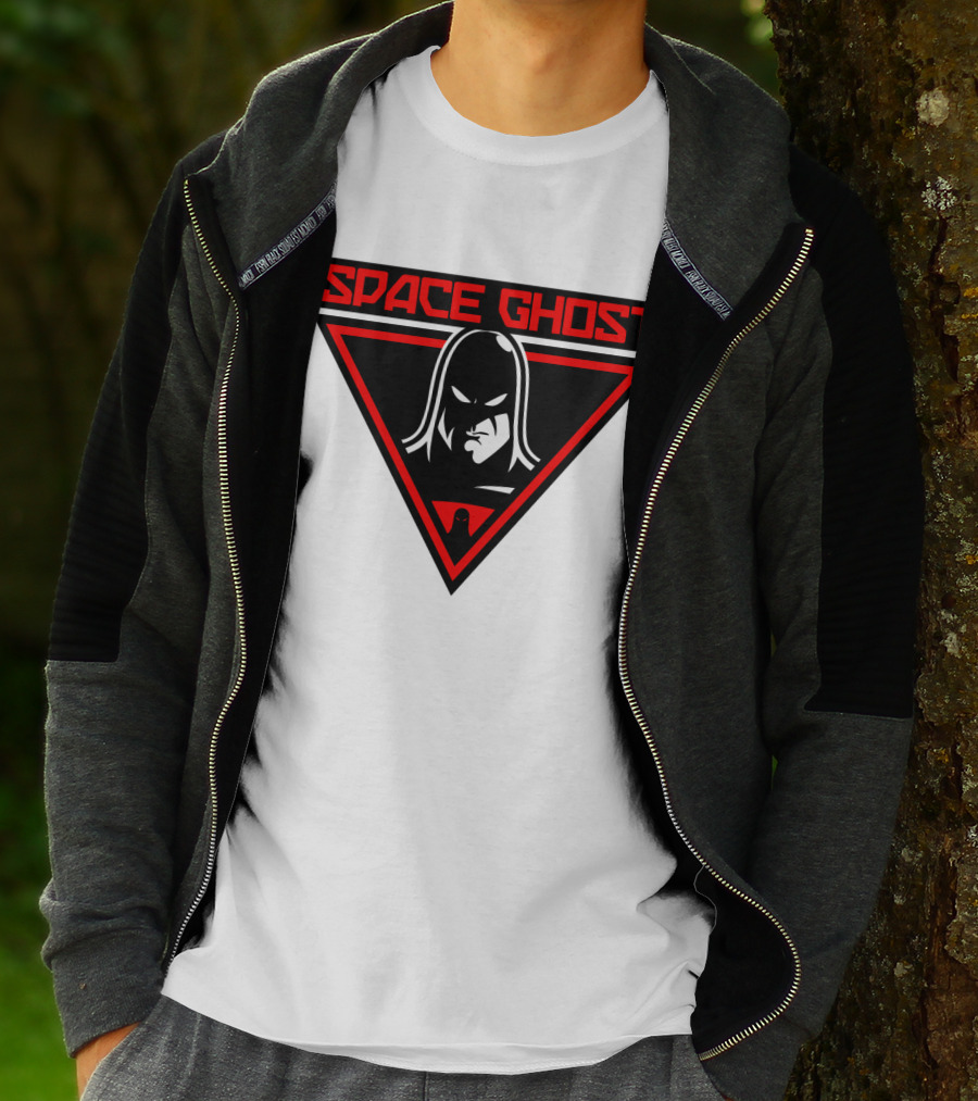 Space Ghost Logo With Red Triangle T-Shirt