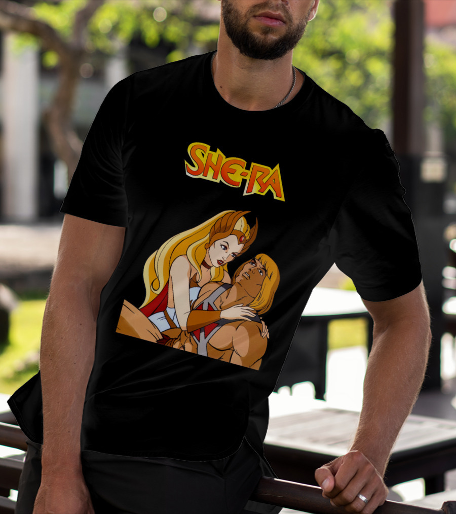 She Ra He Man Classic Cartoon Duo T-Shirt