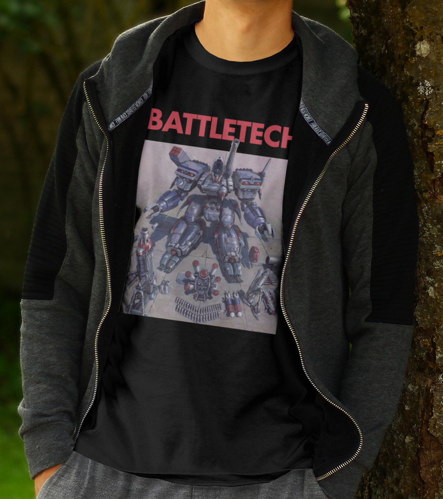 BATTLETECH Mech Assembly Scene T-Shirt