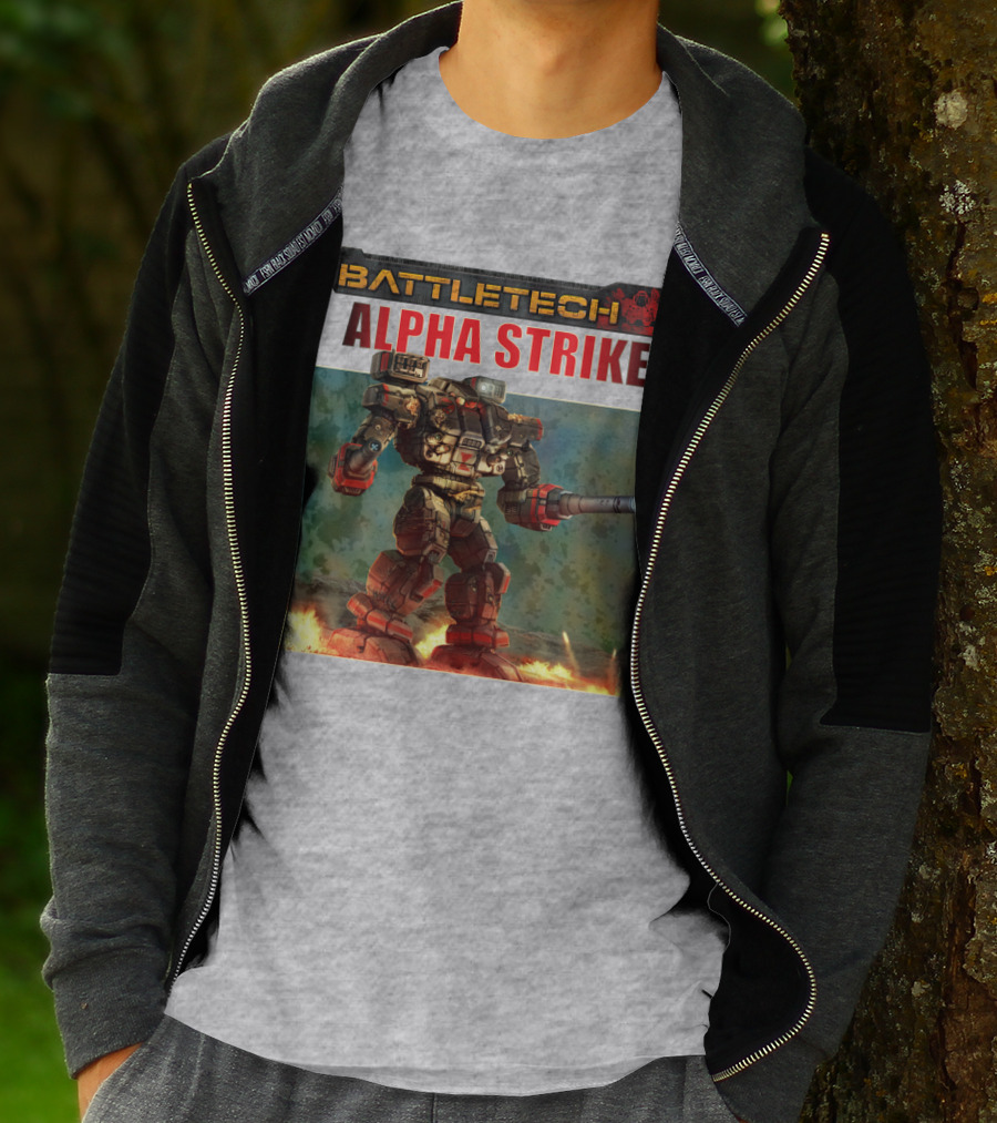BattleTech ALPHA STRIKE Mech Warrior Battle Scene T-Shirt
