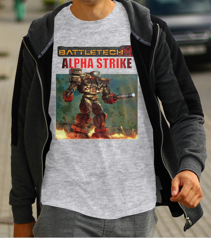 BattleTech ALPHA STRIKE Mech Warrior Battle Scene T-Shirt
