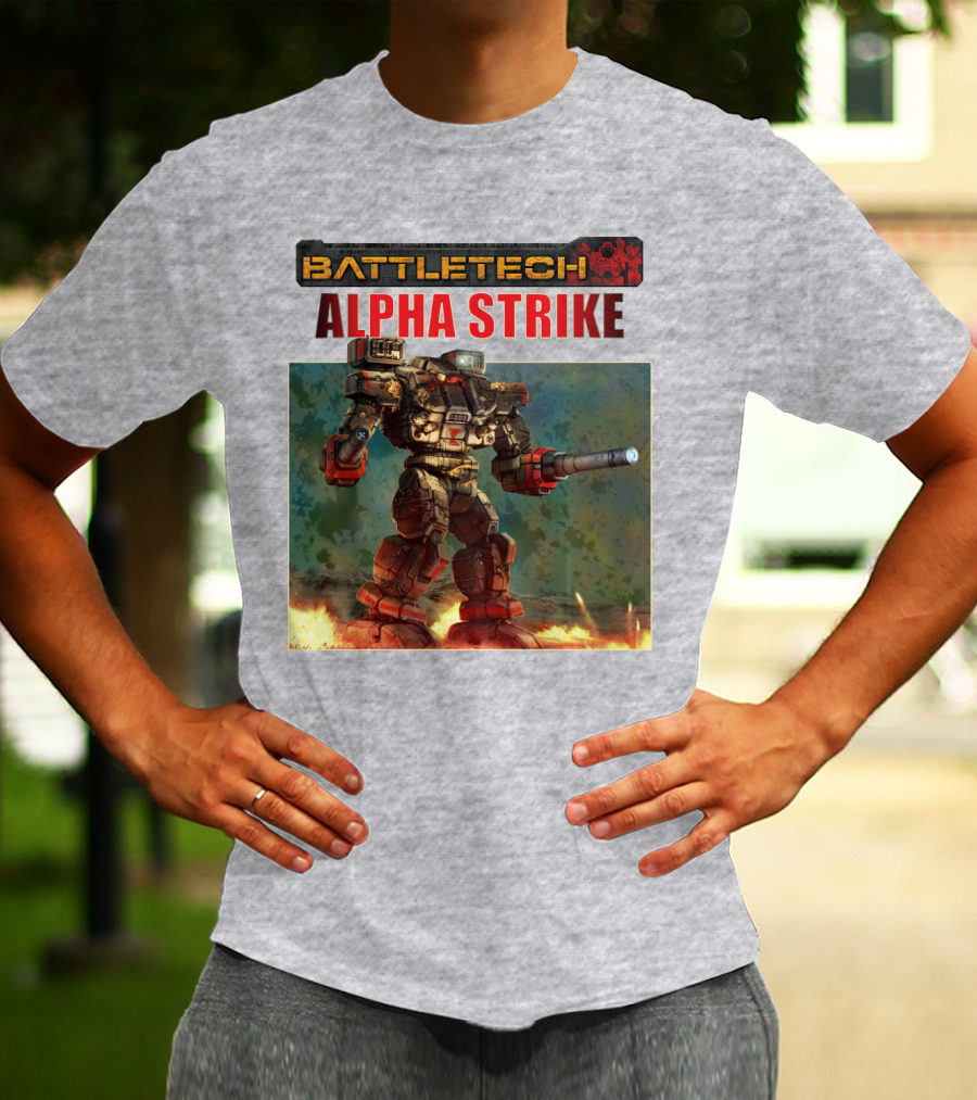 BattleTech ALPHA STRIKE Mech Warrior Battle Scene T-Shirt