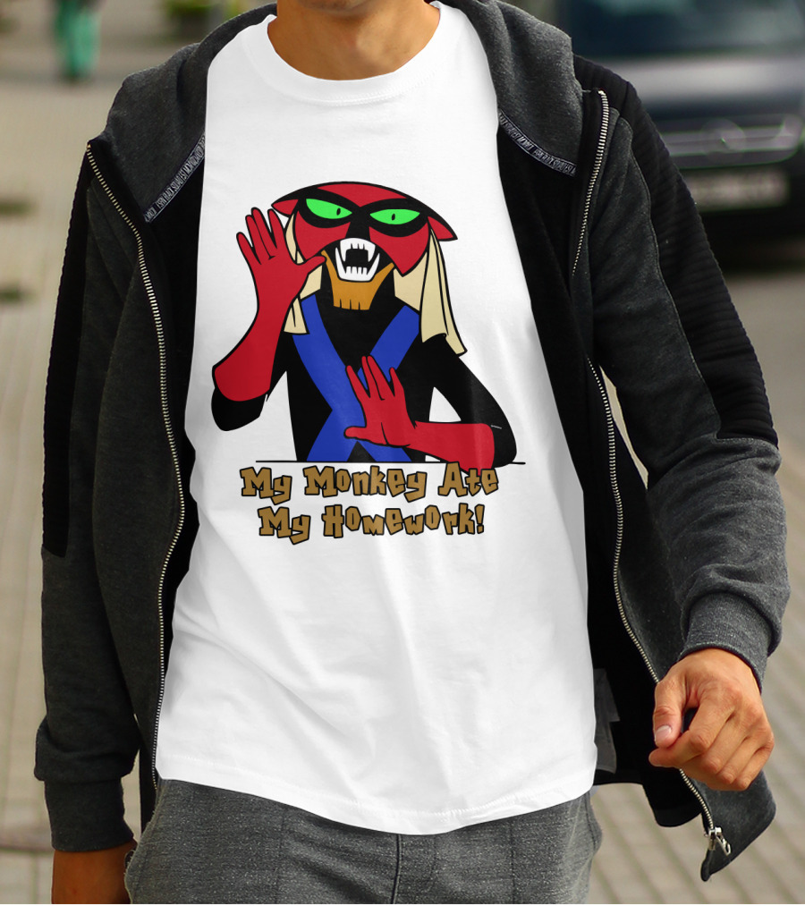 Space Ghost Brak My Monkey Ate My Homework T-Shirt