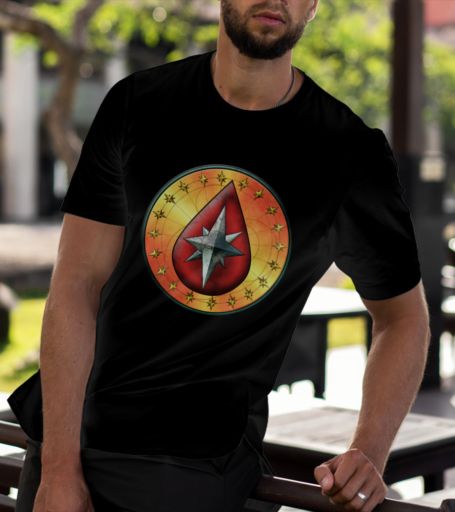 Clan Blood Spirit Symbol Starburst Emblem T-Shirt