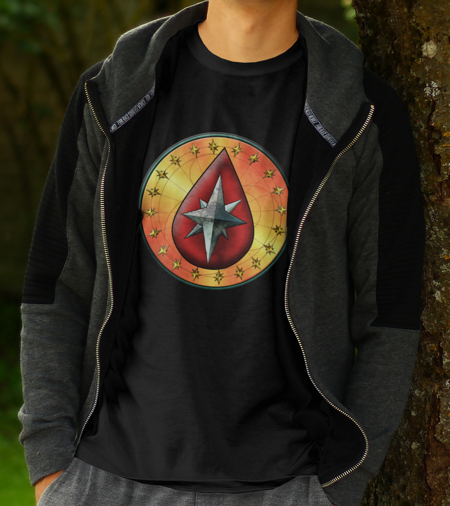 Clan Blood Spirit Symbol Starburst Emblem T-Shirt