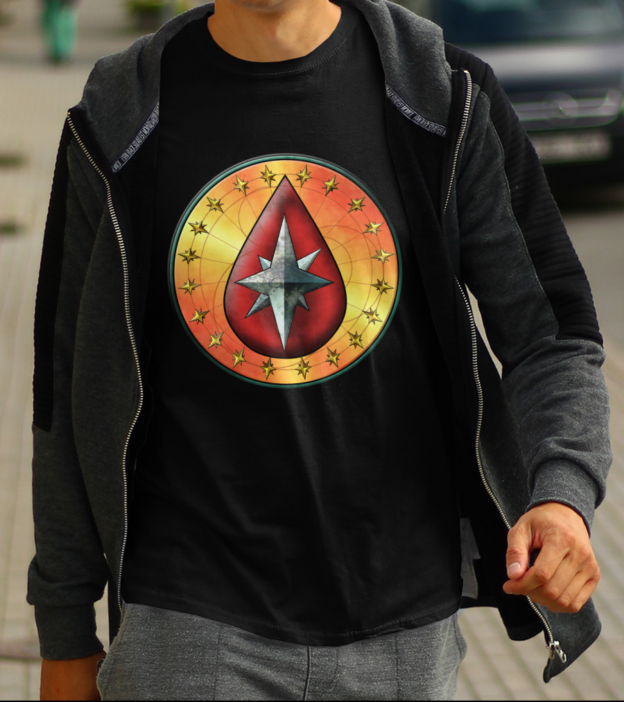 Clan Blood Spirit Symbol Starburst Emblem T-Shirt