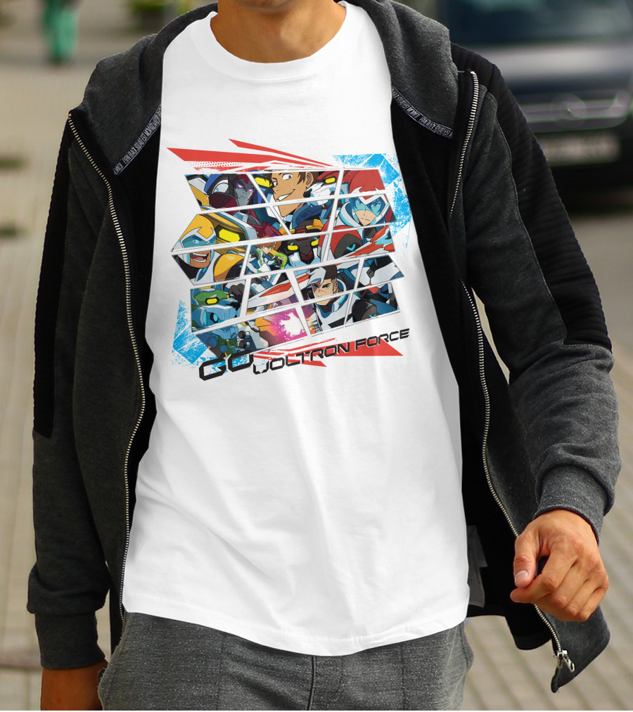Go Voltron Force Dynamic Team Collage T-Shirt