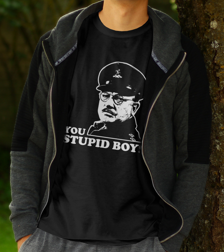 Dad's Army You Stupid Boy Classic Catchphrase T-Shirt
