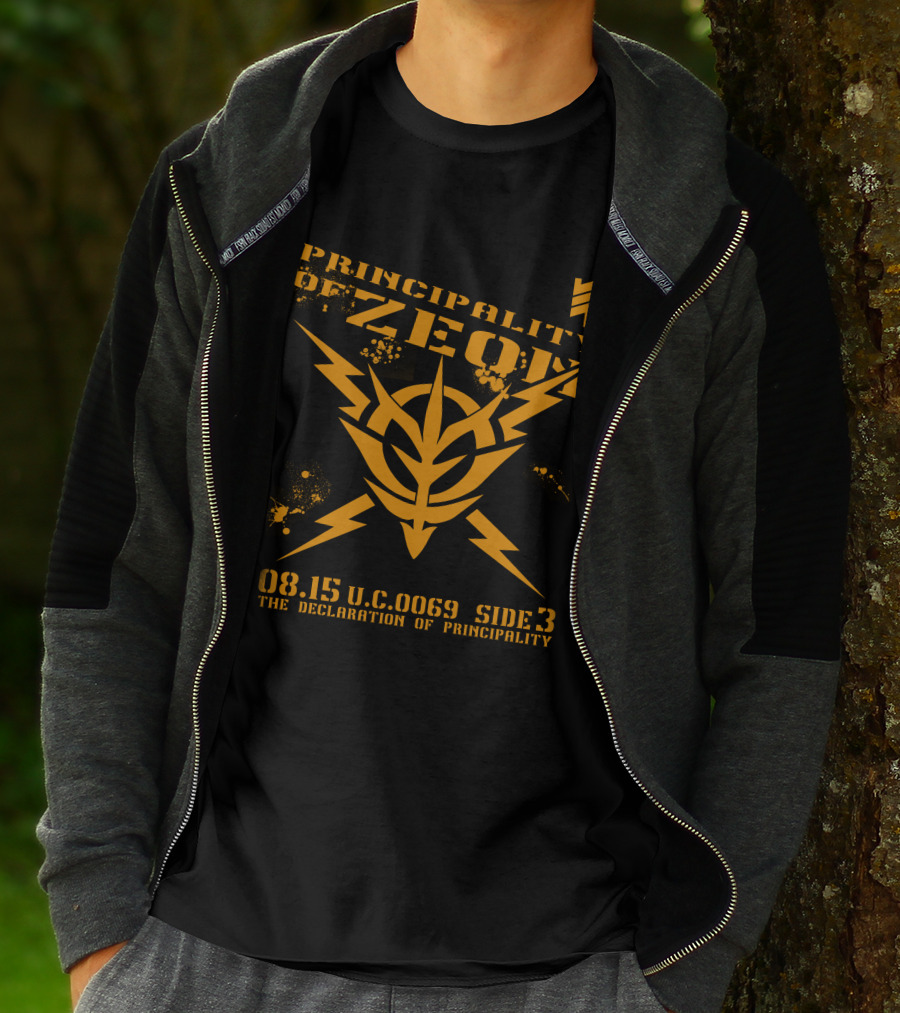 Principality Of Zeon 08.15 U.C. 0069 Side 3 The Declaration Of Principality T-Shirt