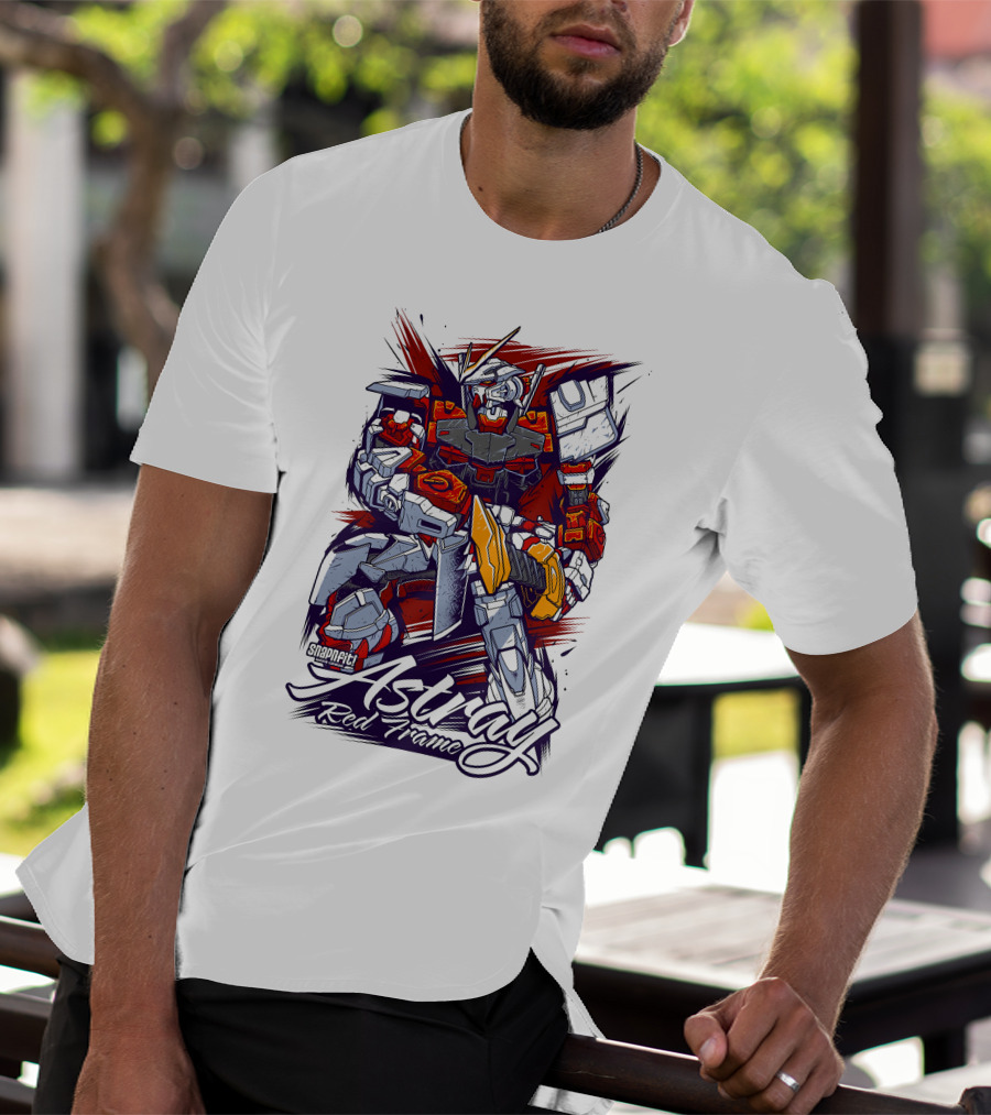 Astray Red Frame Snapfit Robot Warrior T-Shirt