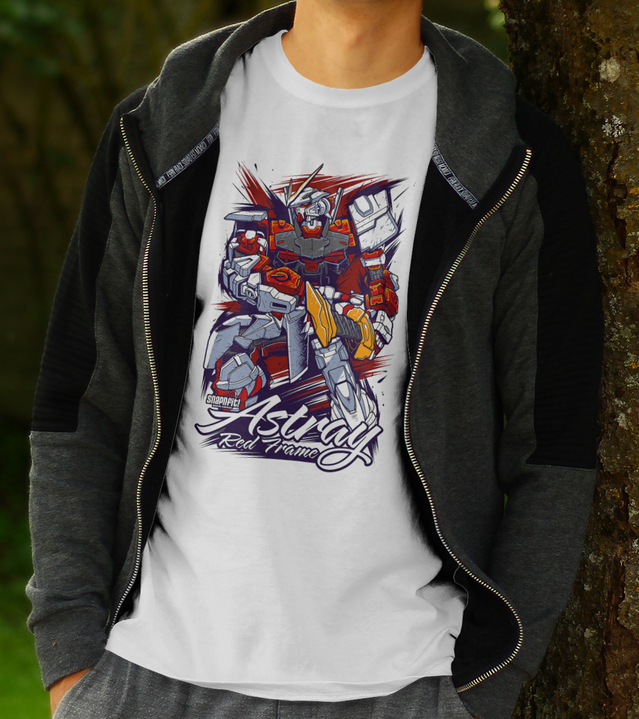 Astray Red Frame Snapfit Robot Warrior T-Shirt