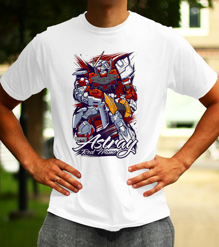 Astray Red Frame Snapfit Robot Warrior T-Shirt