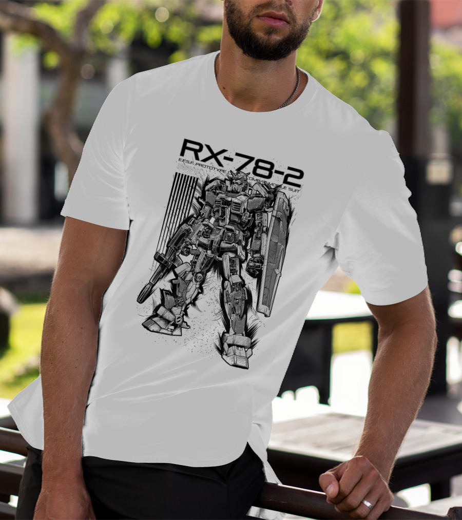 RX-78-2 EFSF Prototype Combat Mobile Suit Gundam T-Shirt