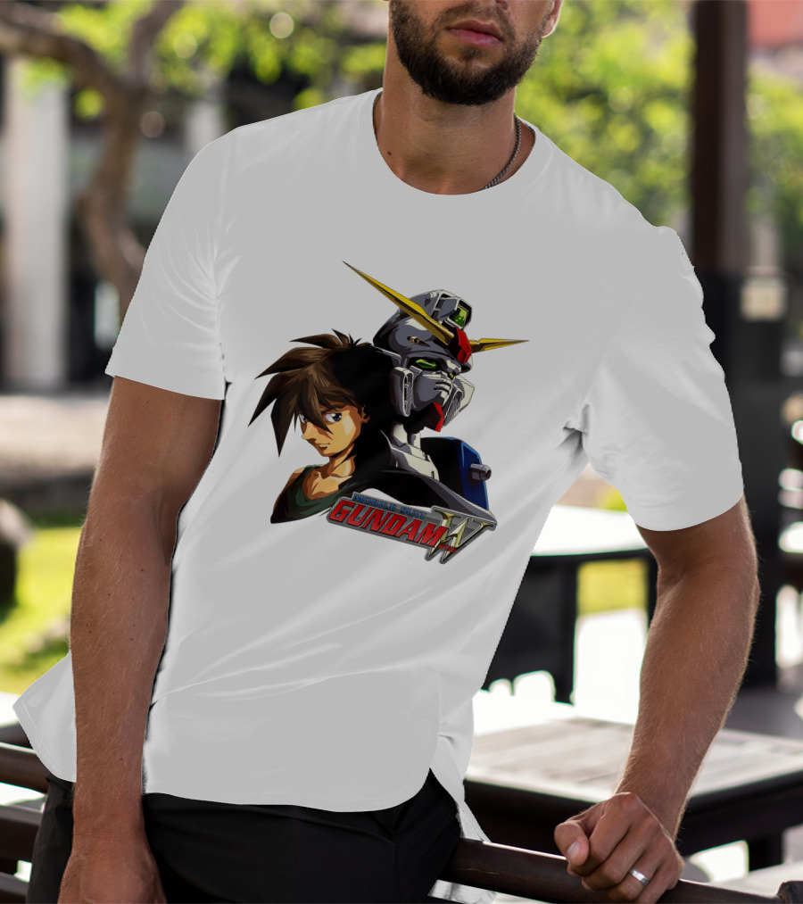 Mobile Suit Gundam Wing Hero And Robot T-Shirt