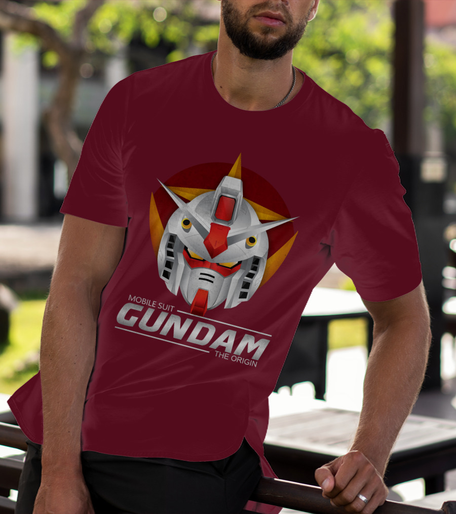 Mobile Suit Gundam The Origin Mecha Head T-Shirt