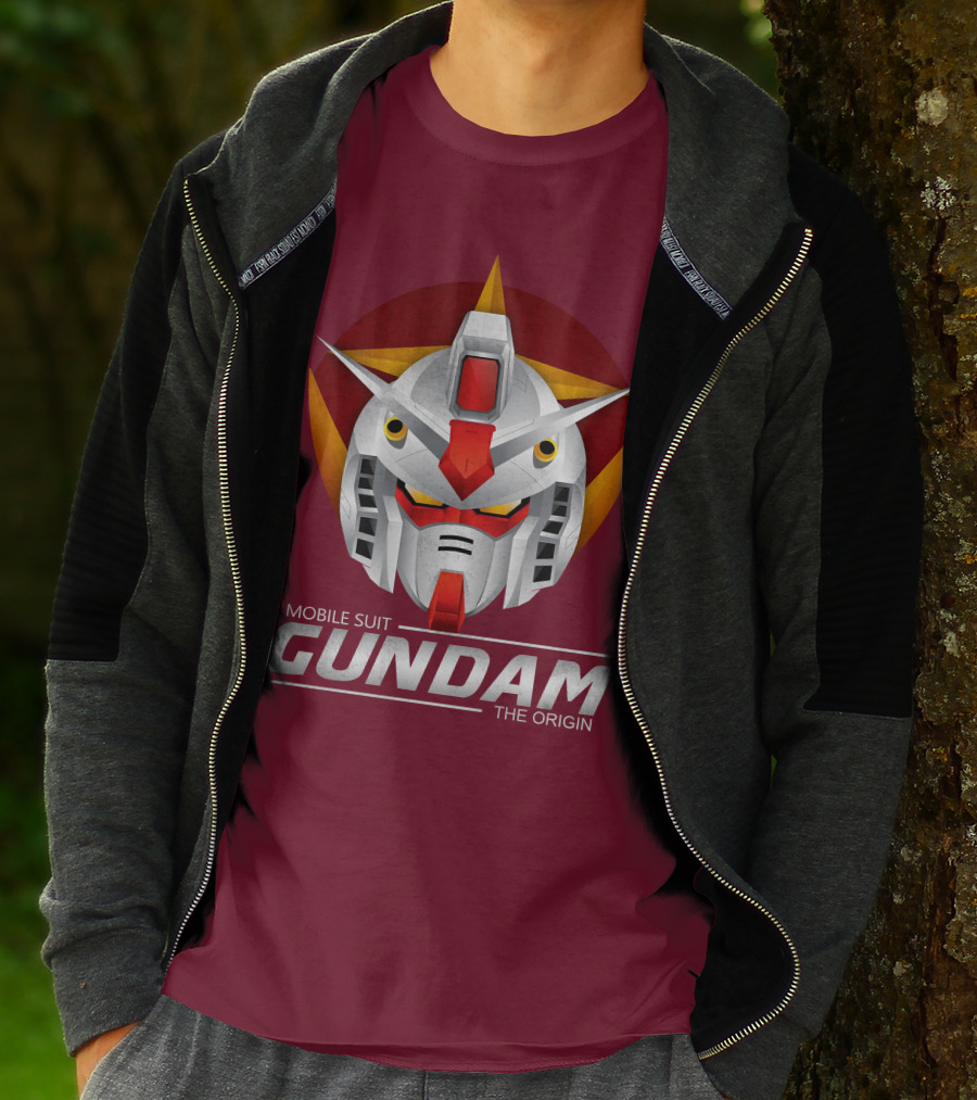 Mobile Suit Gundam The Origin Mecha Head T-Shirt