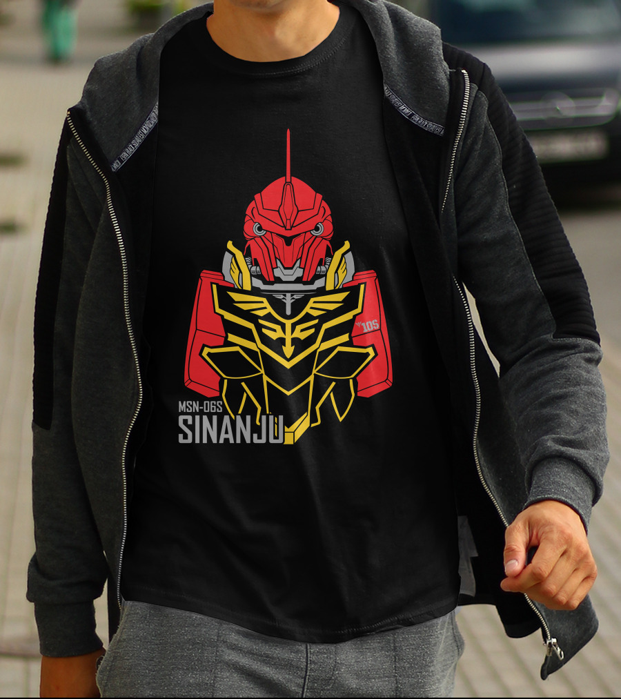 MSN-06S Sinanju Red Warrior Gundam T-Shirt