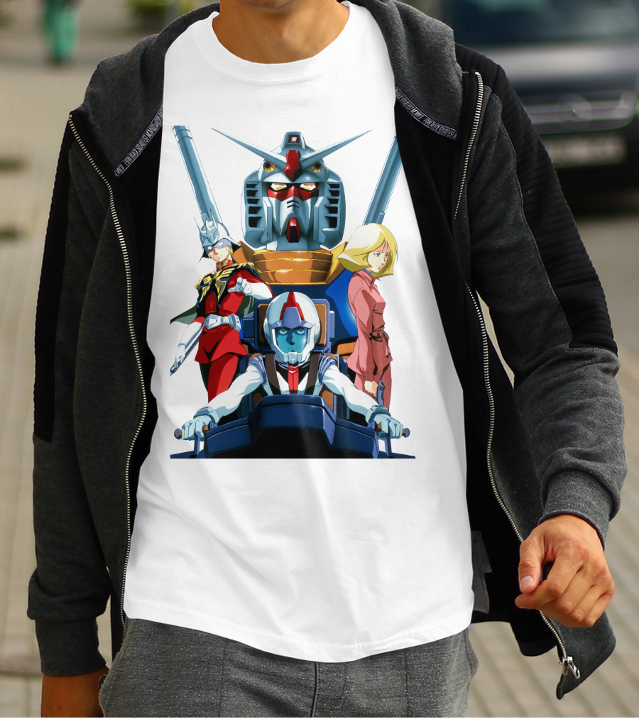 Mobile Suit Gundam Anime Characters Compilation T-Shirt