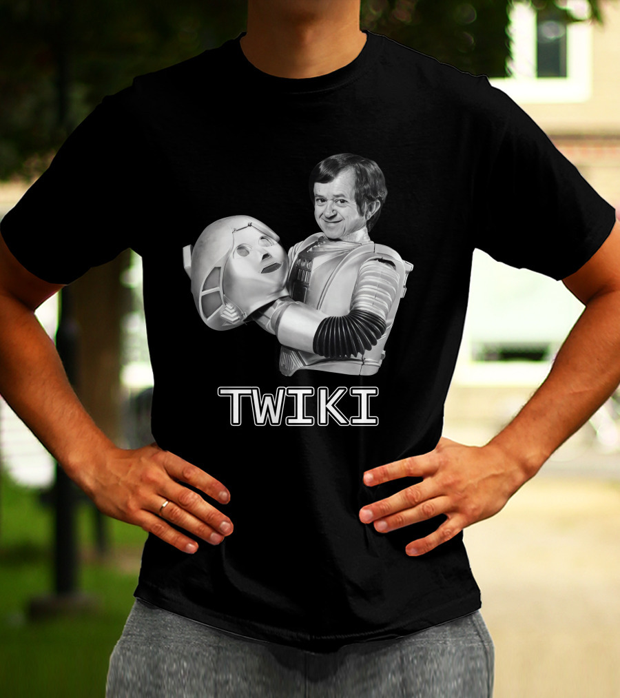 Buck Rogers Twiki Robot Head 1970s Sci-Fi Comedy T-Shirt