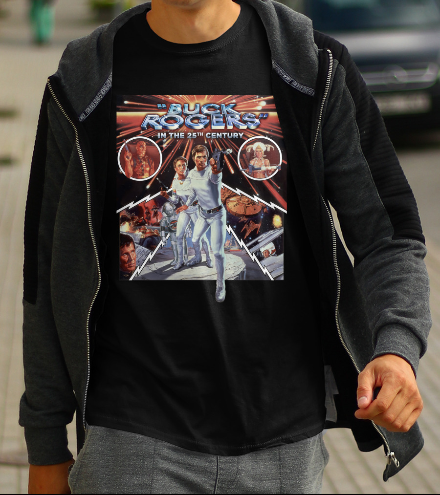 Buck Rogers In The 25th Century Sci-Fi Adventure Space Battle T-Shirt