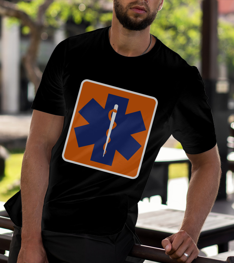 Star Of Life Medical Symbol The Cannon Ball Run T-Shirt