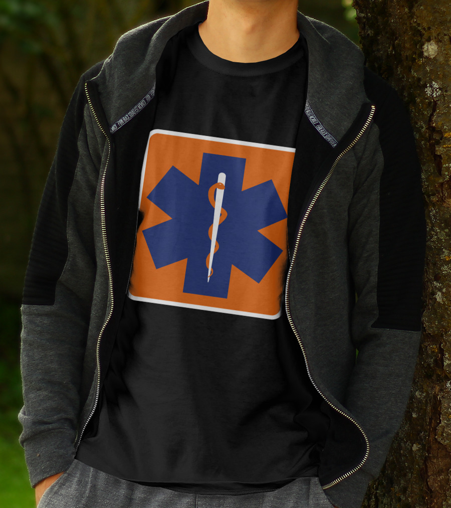 Star Of Life Medical Symbol The Cannon Ball Run T-Shirt