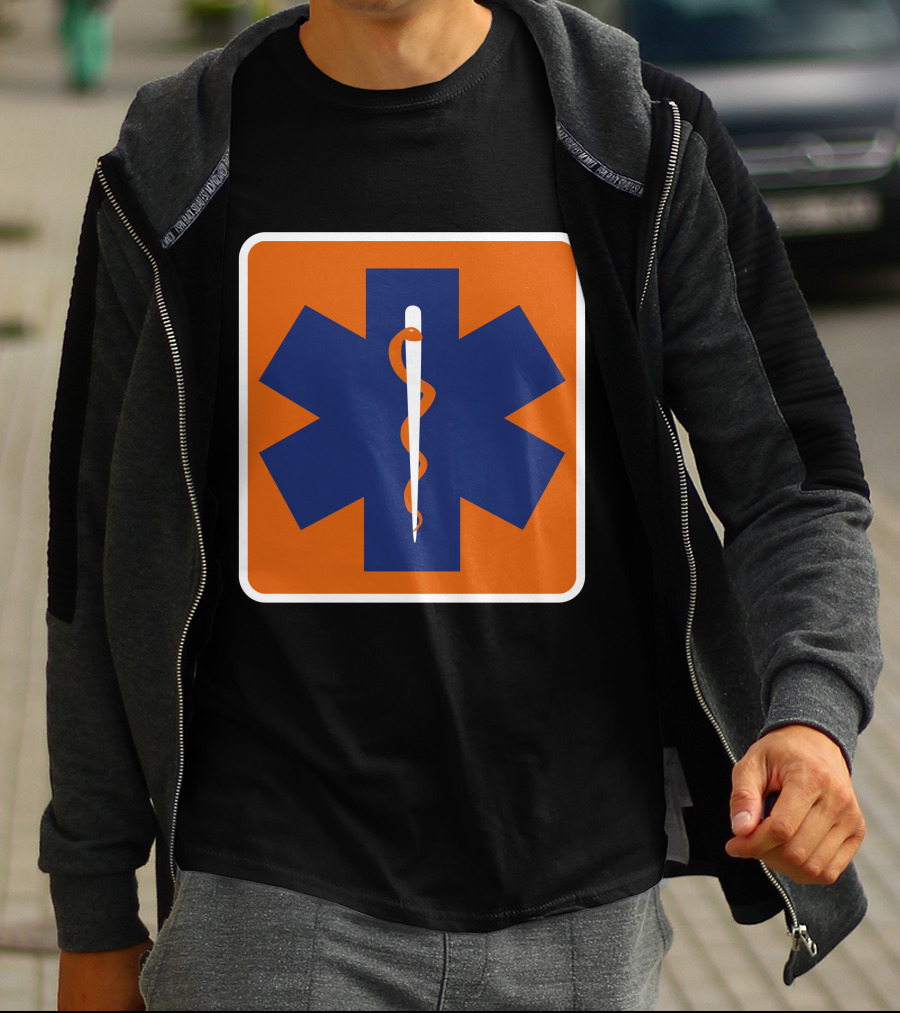 Star Of Life Medical Symbol The Cannon Ball Run T-Shirt