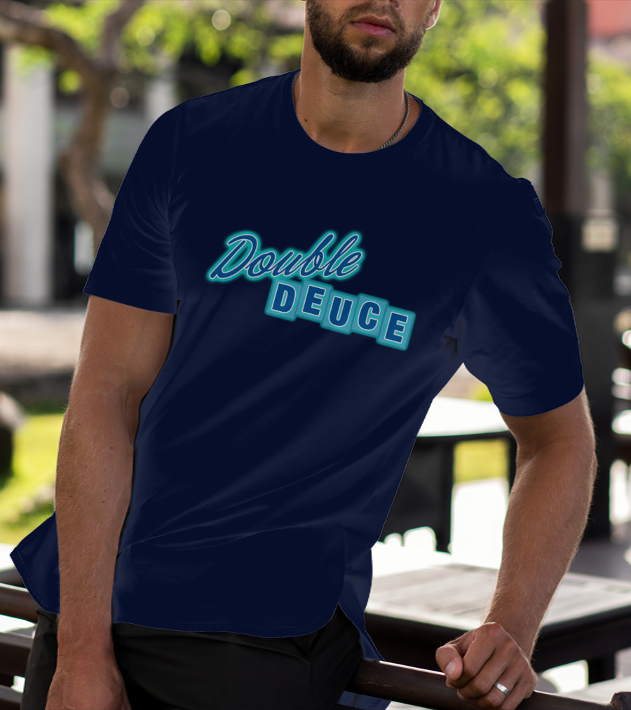 Road House Double Deuce Neon Style Retro T-Shirt
