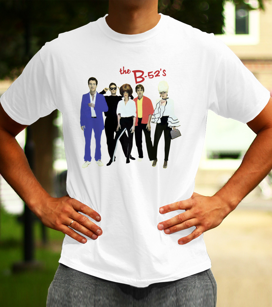 The B-52's Album Cover Band Members In Iconic Attire T-Shirt
