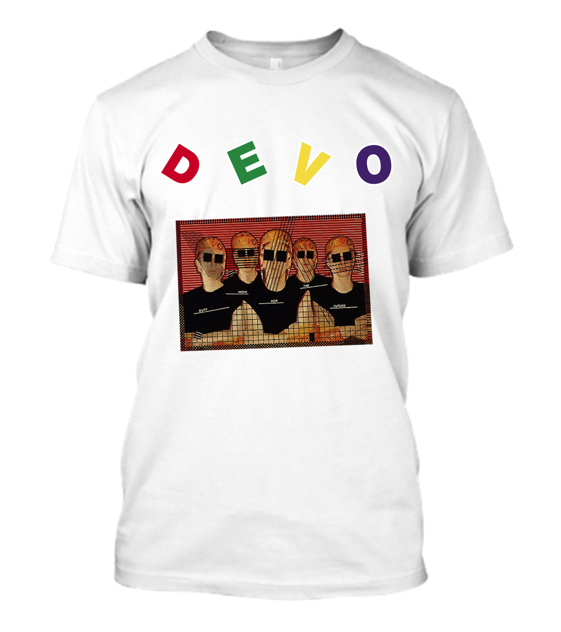 DEVO Duty Now For The Future Band Members Image T-Shirt