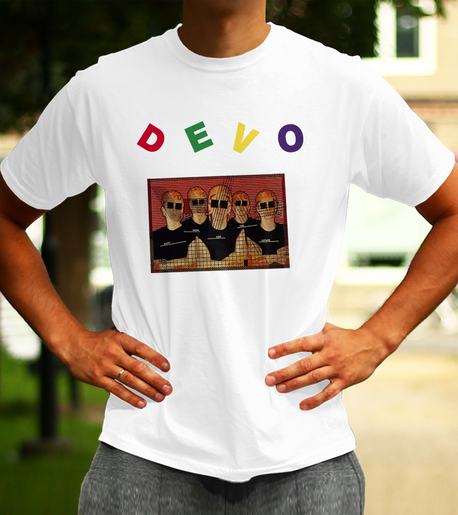 DEVO Duty Now For The Future Band Members Image T-Shirt