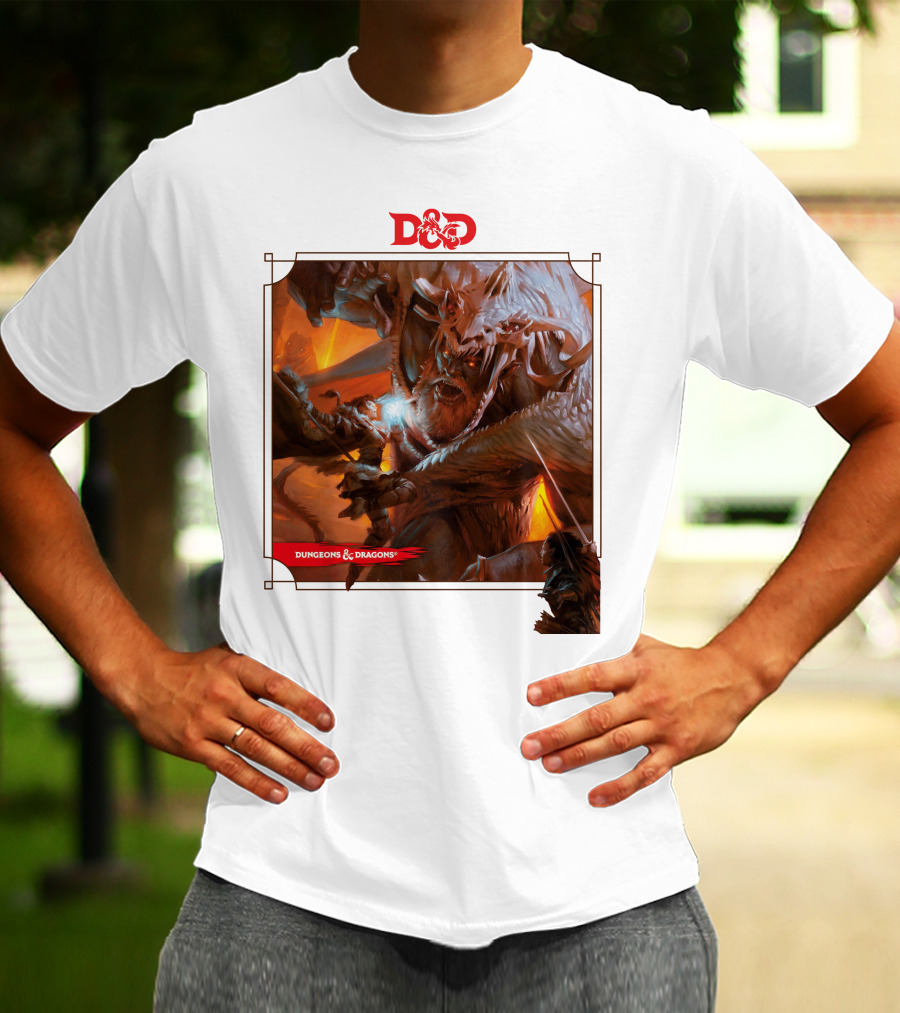 Dungeons And Dragons Epic Battle Scene DnD T-Shirt